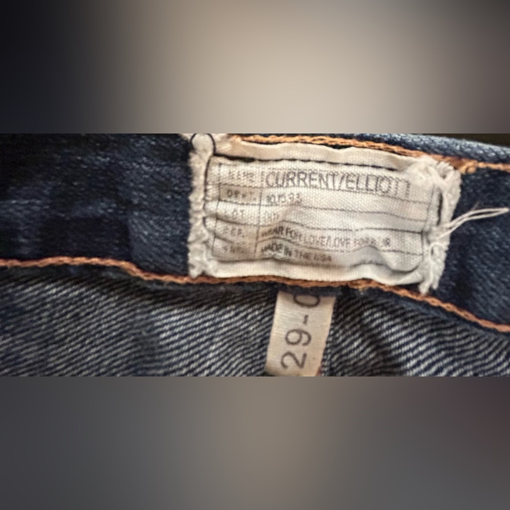 Current Elliott The Boyfriend Loved Jeans Size 29 Made in the USA - Picture 9 of 11